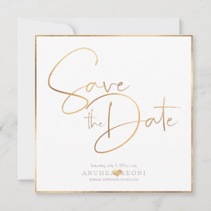PixDezines DELICATE LIEBE IMITATS GOLD BOTANICA Save The Date