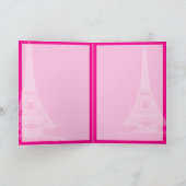 PIXdezines DER EIFFELTURM/DIY BACKGROUND Karte (Innenseite)