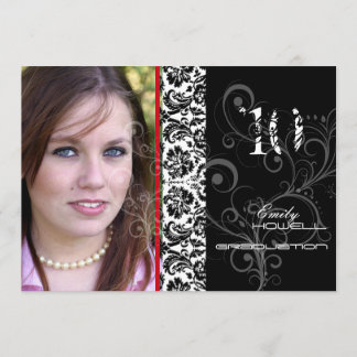 PixDezines Desiree Damask/2011 Abschluss Einladung