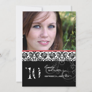 PixDezines Desiree Damask/2013 Abschluss Einladung