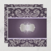 PixDezines DESIREE DAMASK/DIY-Hintergrund Einladung (Vorne/Hinten)