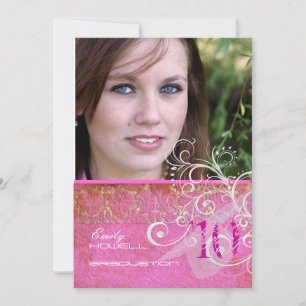 PixDezines Desiree Damask/Vintag/Wirbel Einladung