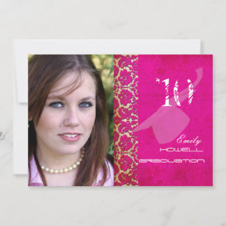 PixDezines Desiree Damask/Vintag/Wirbel Einladung