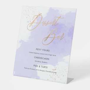 PixDezines Dessert Bar Lavender Watercolor Swatch  Sockelschild