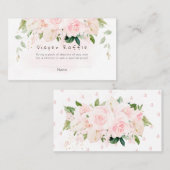 PixDezines Diaper Raffle Blush Rose Anthuriums Platzkarte (Vorne/Hinten)