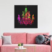 PixDezines DIY Bckgrnd/Murano Glass Chandelier Leinwanddruck (Insitu (Wohnzimmer))