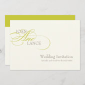 PixDezines DIY color.. extravaganter Schriftart... Einladung (Vorne/Hinten)