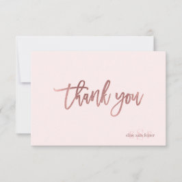 PixDezines DIY Color/Monogram Danke/flach Dankeskarte