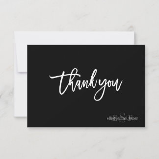 PixDezines DIY Color/Monogram Danke/flach Dankeskarte