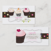 PixDezines diy cupcake Visitenkarte (Vorne/Hinten)