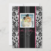 PixDezines diy event+color. monogramm-Damast Einladung (Vorderseite)