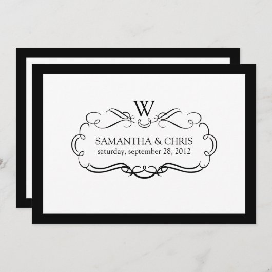 PixDezines DIY-Farb-/Nouveau-Rollen Einladung (Vorne/Hinten)