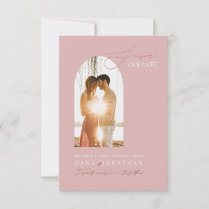 PixDezines DIY-Farbbogenrahmen Dusty Pink Save The Date