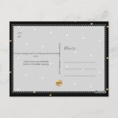 PixDezines DIY-Farbbogenrahmen Minimalistisch Rett Postkarte (Rückseite)