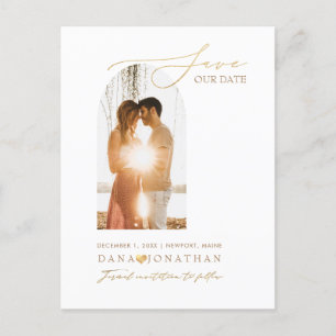 PixDezines DIY Farbbogenrahmen Save the Date Postkarte