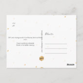 PixDezines DIY Farbbogenrahmen Save the Date Postkarte (Rückseite)