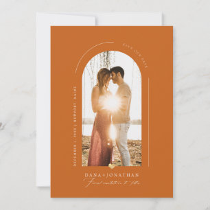PixDezines DIY Farbe Arch Rahmen Terra Cotta Einladung