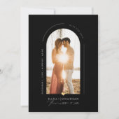 PixDezines DIY Farbe Bogenrahmen Rett Datum Einlad Einladung (Vorderseite)