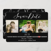 PixDezines DIY Farbe/Fotos Save the Date (Vorne/Hinten)