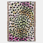 PixDezines DIY Farbe/Gepardendruck Decke (Vorderseite Vertikal)