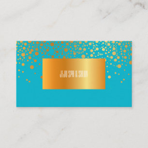 PixDezines DIY-Farbe/glitzernde falsche Goldpartik Visitenkarte