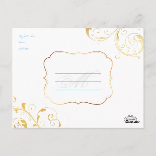 PixDezines DIY Farbe/Hochzeit danke/lustiges Drehb Postkarte (Rückseite)