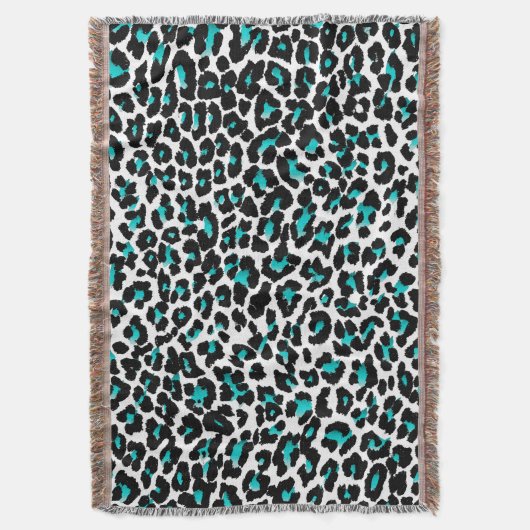 PixDezines DIY Farbe/Leopardruck Decke (Vorderseite Vertikal)