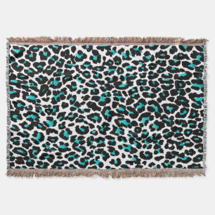 PixDezines DIY Farbe/Leopardruck Decke