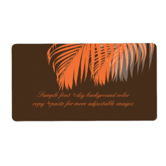 PixDezines DIY-Farbe! orange Palmwedel