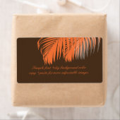 PixDezines DIY Farbe! orangefarbene Palmenfronten (Insitu)