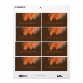 PixDezines DIY Farbe! orangefarbene Palmenfronten (Vorne)