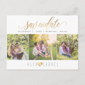 PixDezines DIY Farbe/Rett unseres Datums/unserer I Postkarte (Vorderseite)