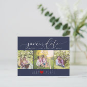 PixDezines DIY Farbe/Rett unseres Datums/unserer I Postkarte (Stehend Vorderseite)