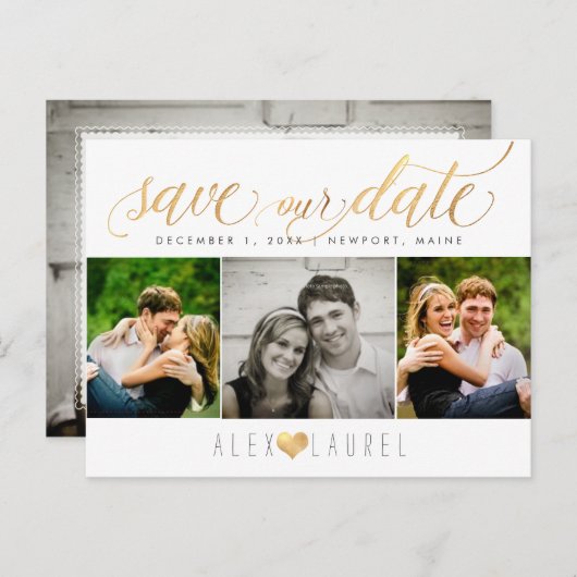 PixDezines DIY Farbe/Rett unseres Datums/unserer I Postkarte (Vorne/Hinten)