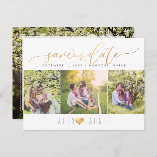 PixDezines DIY Farbe/Rett unseres Datums/unserer I Postkarte (Vorne/Hinten)