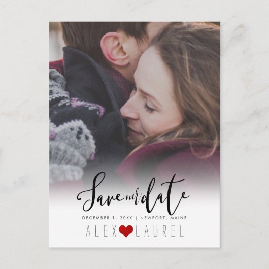 PixDezines DIY Farbe/Rett unseres Datums/unserer K Postkarte (Vorderseite)