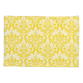 PixDezines DIY Farbe/Rossi Damask/Gelb Kissenbezug (Rückseite-Links)