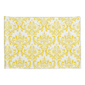 PixDezines DIY Farbe/Rossi Damask/Gelb Kissenbezug (Rückseite-Rechts)