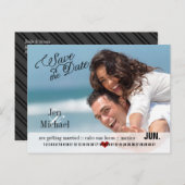 PixDezines DIY Farbe/Save the Date/Kalender Ankündigungspostkarte (Vorne/Hinten)