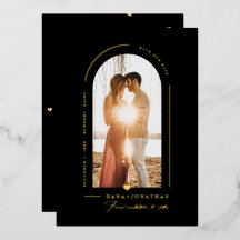 PixDezines DIY Farbe Schwarz Arch Save Our Date