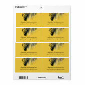 PixDezines DIY Farbe: schwarze Palmfronten (Vorne)