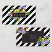 PixDezines DIY Farbe/Streifen/Wasserfarben Visitenkarte (Vorne/Hinten)