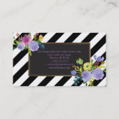 PixDezines DIY Farbe/Streifen/Wasserfarben Visitenkarte (Rückseite)