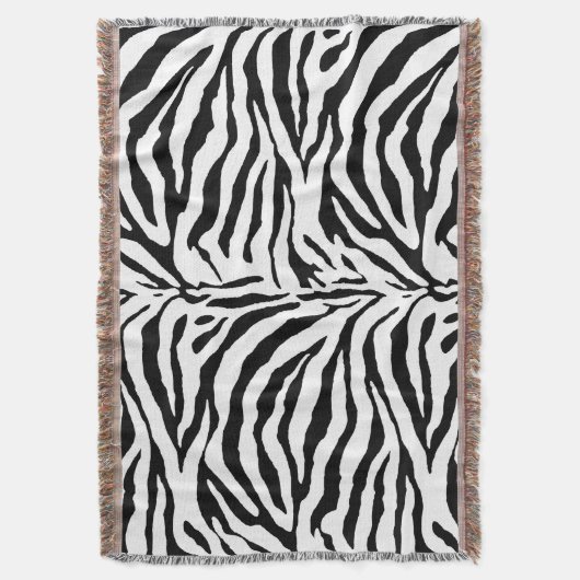 PixDezines DIY Farbe/Zebra Druck Decke (Vorderseite Vertikal)