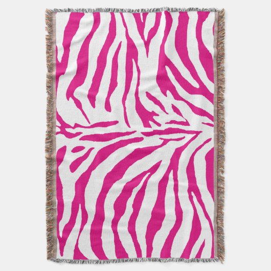 PixDezines DIY Farbe/Zebra Druck Decke (Vorderseite Vertikal)
