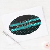 PIxDezines DIY Farben, Dots u.a. Ovaler Aufkleber (Umschlag)