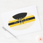 PIxDezines DIY Farben, Dots u.a. Ovaler Aufkleber (Umschlag)