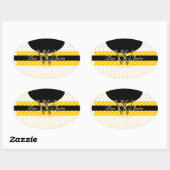 PIxDezines DIY Farben, Dots u.a. Ovaler Aufkleber (Blatt)