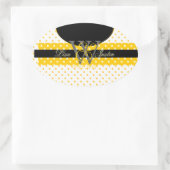 PIxDezines DIY Farben, Dots u.a. Ovaler Aufkleber (Tasche)