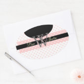 PIxDezines DIY Farben, Dots u.a. Ovaler Aufkleber (Umschlag)